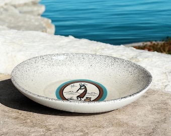 Ciotola in ceramica vintage del sud-ovest, design dipinto a mano, MAACK Tesa
