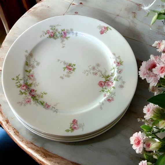 Vintage Charles Field Haviland/ GDA Limoges Dinner Plates,pink