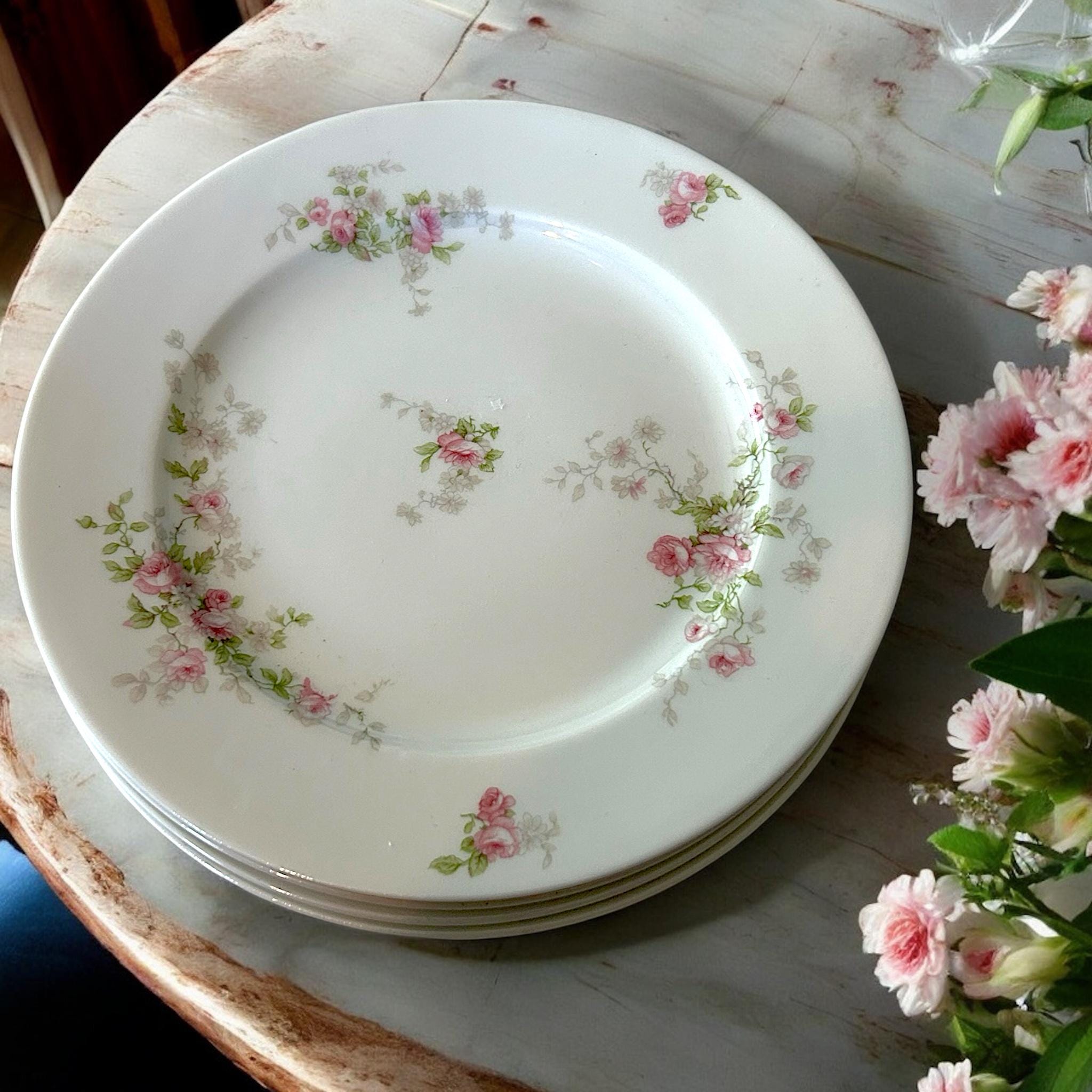 Vintage Charles Field Haviland/ GDA Limoges Dinner Plates,pink