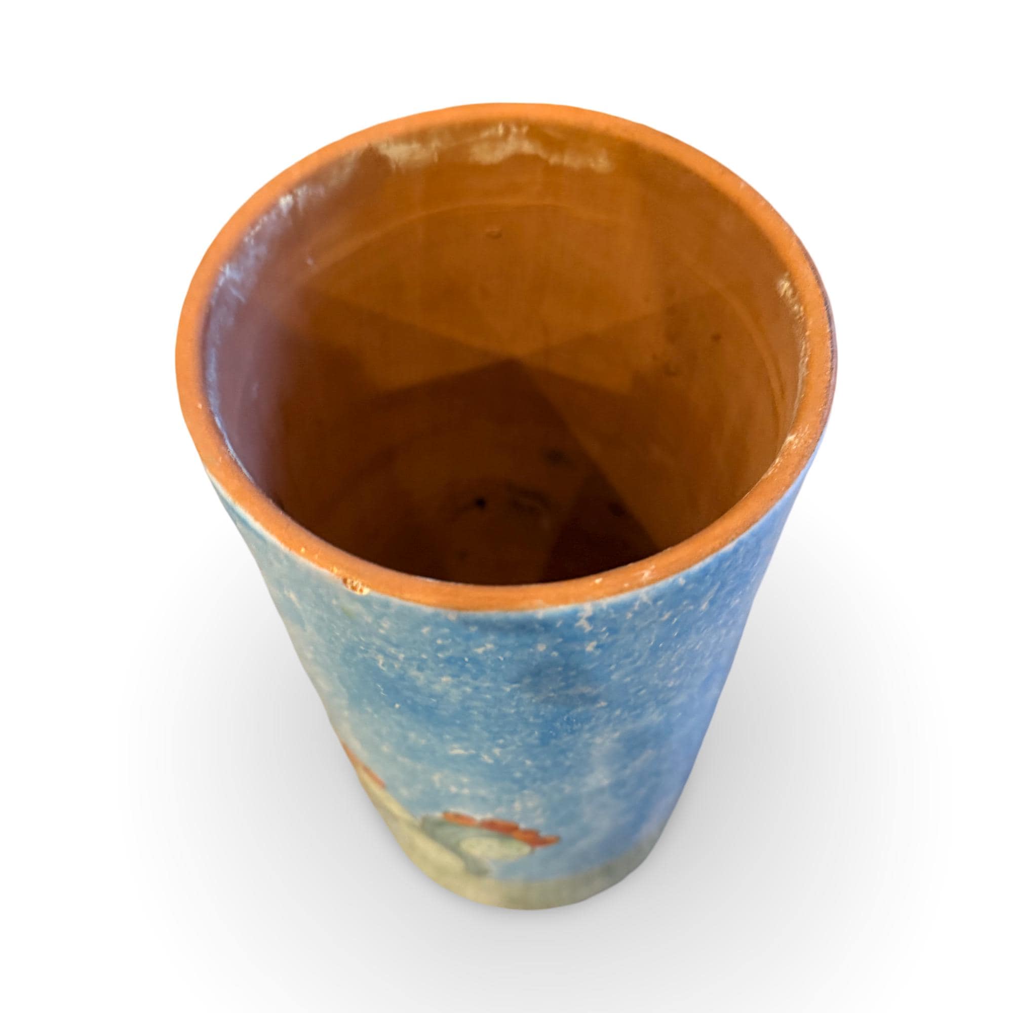 Vintage Nino Parrucca Hand-painted Italian Pottery Wine Cooler