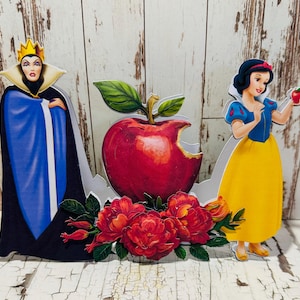 Juste une bouchée, voeux de reine du mal de Blanche-Neige, carte d'anniversaire ou décoration d'intérieur. Fabriqué à la main.