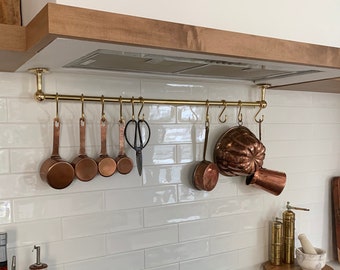 Brass Gallery Rail attaches to top perimeter of antique desks, bookcases, cabinets and shelving.