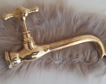CUSTOM ORDER, Faucet with a straight cut on the end of the faucet spout instead of the snake mouth shape