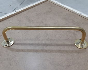 Unlacquered Brass Towel Bar - Brass Wall Mounted Towel Holder For Bathroom - Towel Hanger Wall Mounted - Towel Rack - Towel Rail