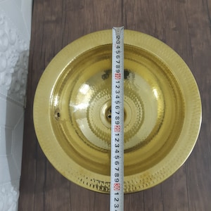 Round Unlacquered Brass Bathroom Sink Handmade Solid Bar Sink Drop In Gold Bowl Sink Vintage Morocco Sink Handmade Brass Sink Vanity