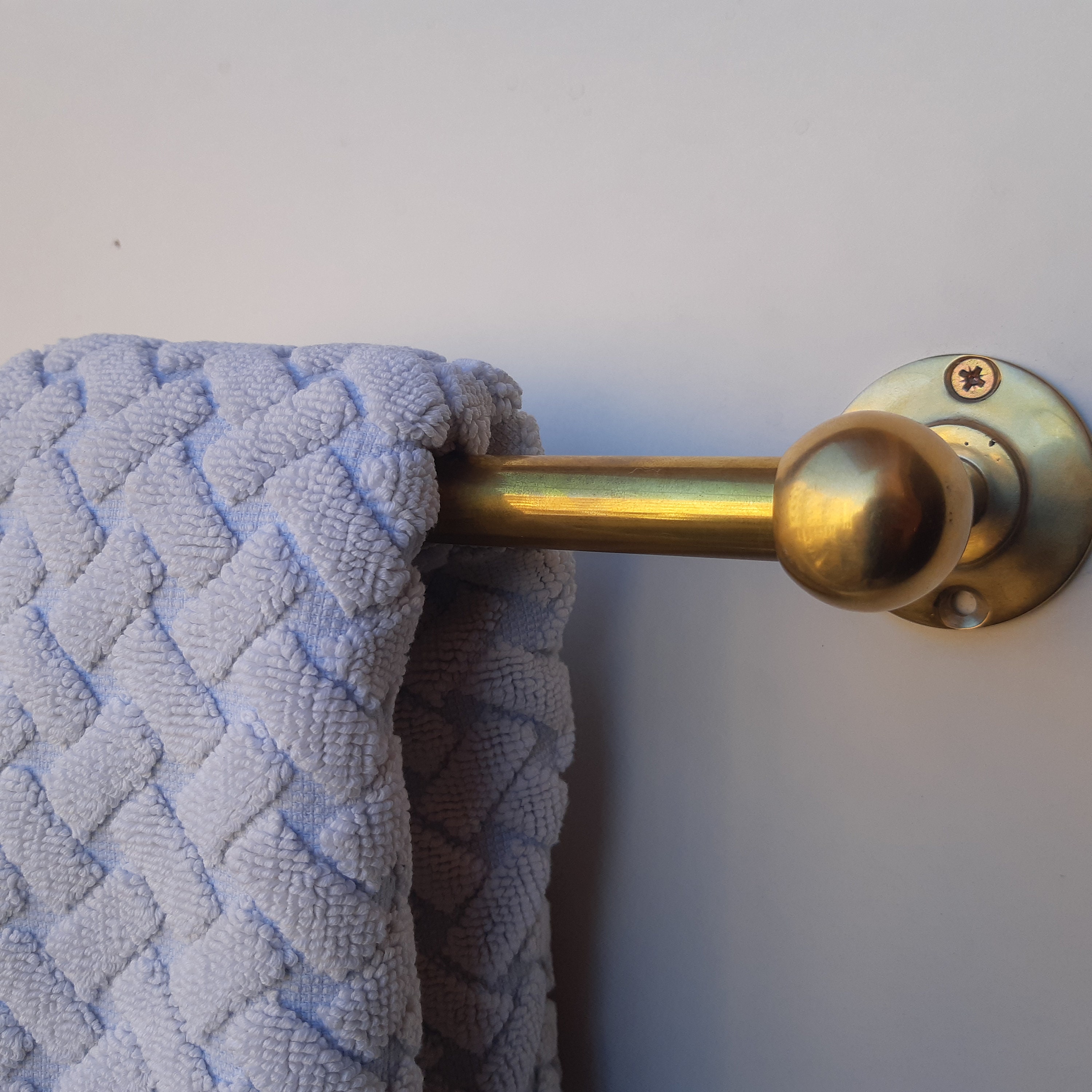 Antique Brass Towel Rack Shelf Wall Mounted Bathroom Unique