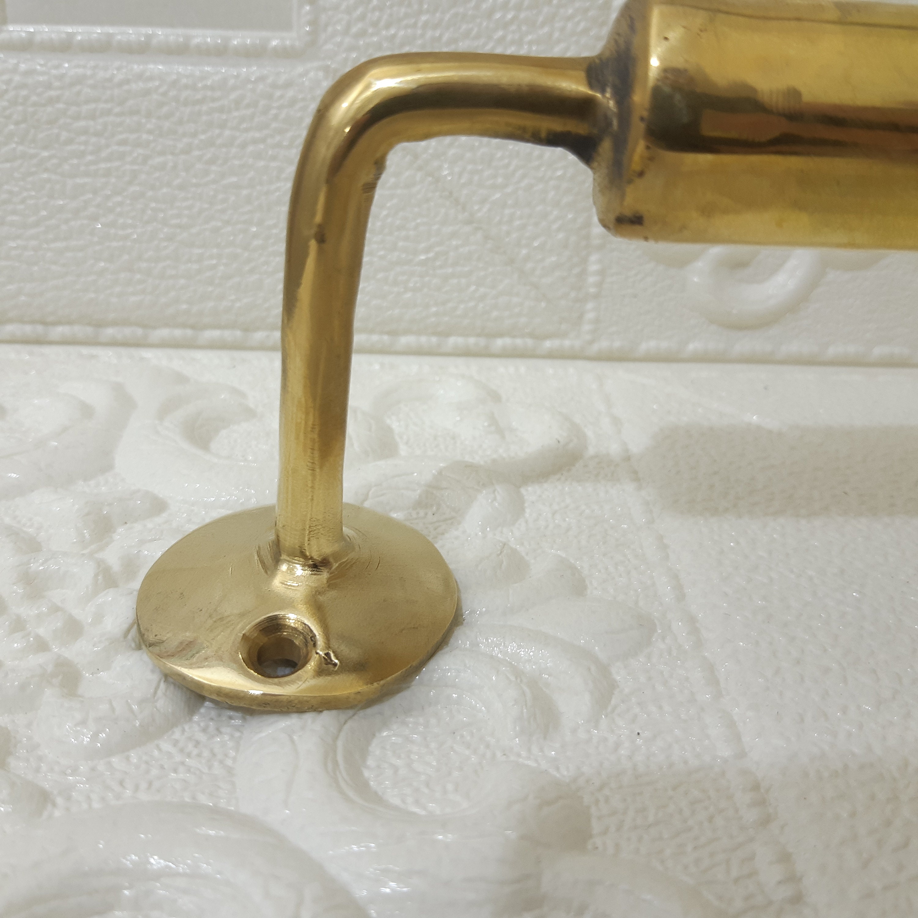 price shop Towel Rail from Solid Brass with Engraved Detailing