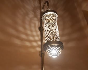 Moroccan Brass Wall Sconce: Handmade Vanity Light Fixture