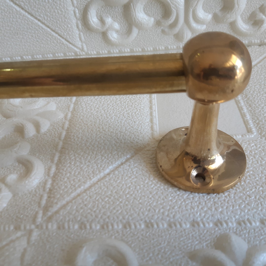 Unlacquered Brass Pot Rack Wall Mount for Kitchen Handmade Etsy