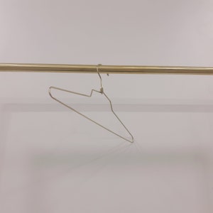 Ceiling Mounted Brass Clothes Rail: Minimalist Garment Rack - Etsy