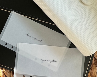Simplistic Matte Frosted Minimalistic Cash Envelopes A6 Envelopes A7 Envelopes A8 Envelopes A9 Envelopes Cash Stuffing Envelopes