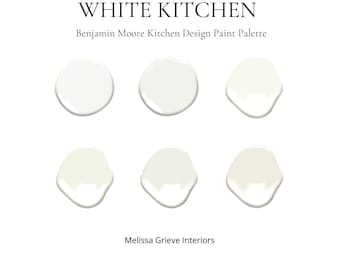 Benjamin Moores vita köksskåpsfärger: Designerpalett (PDF-nedladdning)