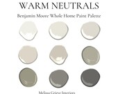Benjamin Moore Warm Neutral Paint Palette: Whole Home Color Scheme (Digital Download)