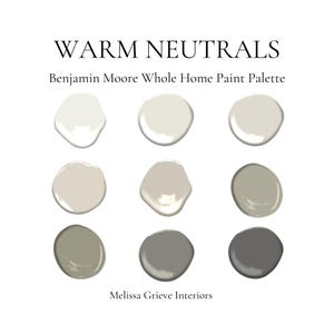 Warm Neutral Paint Palette Whole Home Color Scheme, Best Neutral Living Room Coordinating Paint Colors Benjamin Moore Paint Color Advice