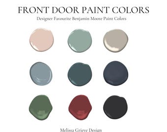 Färger för ytterdörren: Designer Benjamin Moore-palett (PDF-nedladdning)