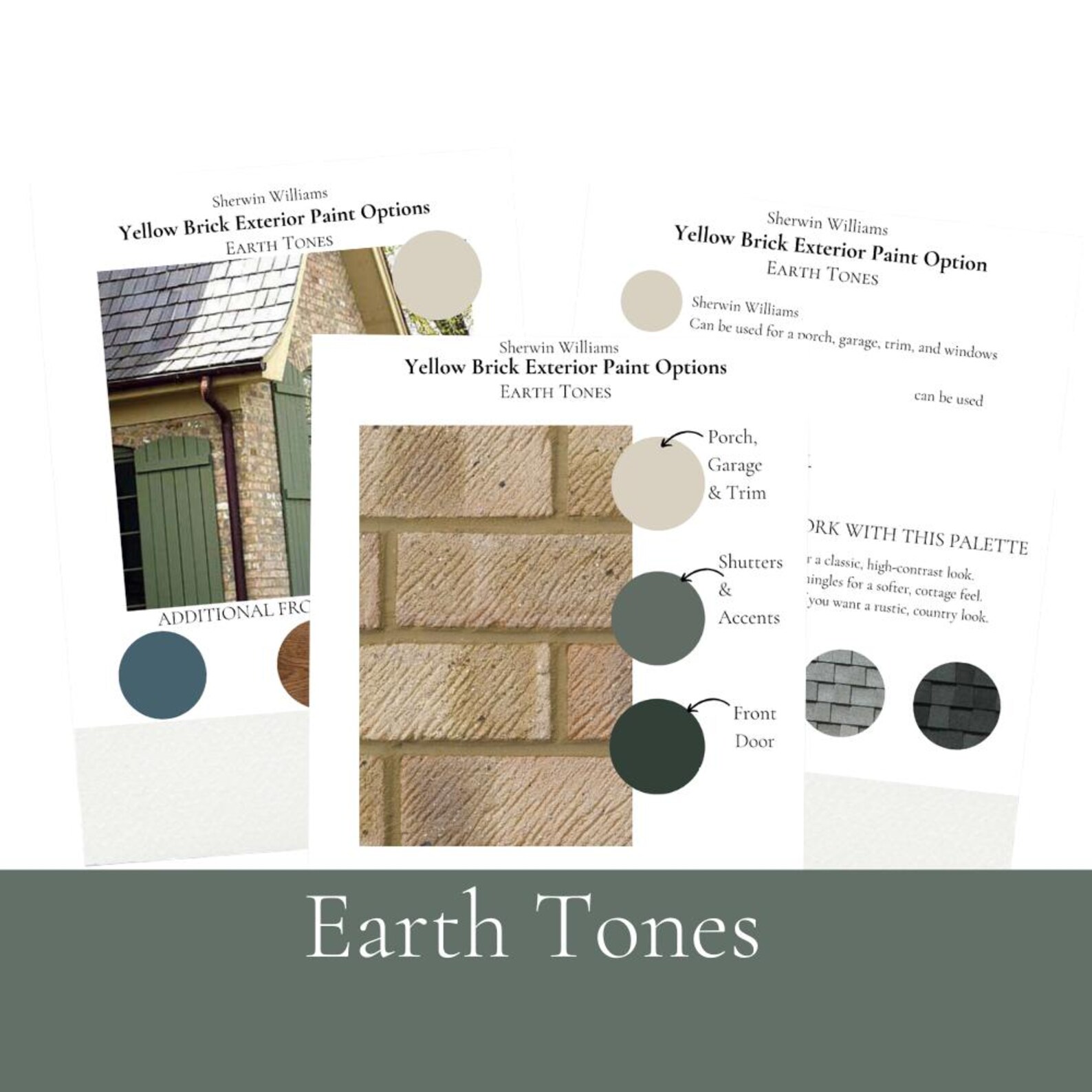 Yellow Brick House Exterior Paint Colors | 5 Sherwin Williams Color ...