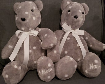 Memory Bear made from loved one's clothing/  Loss of loved one/ Celebration of life bear/ Bear made from shirt/ 18" handmade keepsake bear