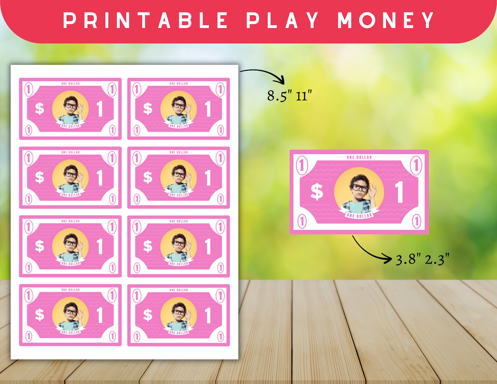 Editable Kids Play Money Kids Play Money Printable Kids Play - Etsy