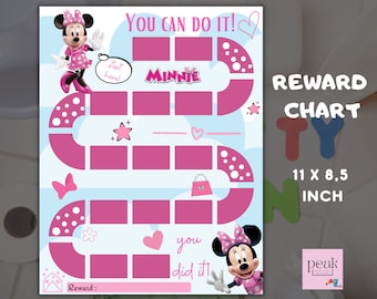 Minnie Mouse Potty Chart - Etsy