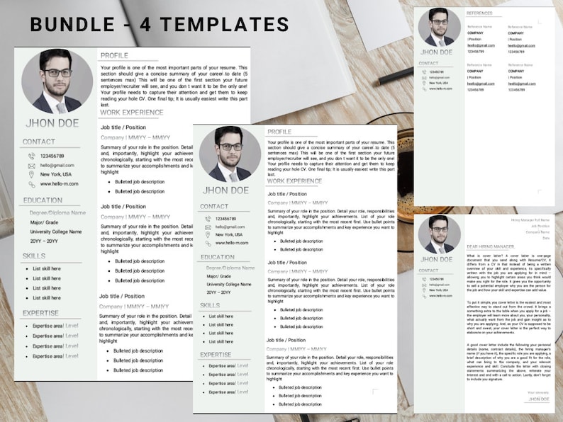 CV Template Resume Professional - Il 794xN.4452683774 J6gr 