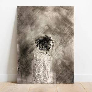 J Cole Bleistift Skizze Poster Portrait Zeichnung | Digitaldruck