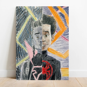 Spider-Man: Across the Spider-Verse Miles X Prowler Miles Poster Portrait | Digital Print