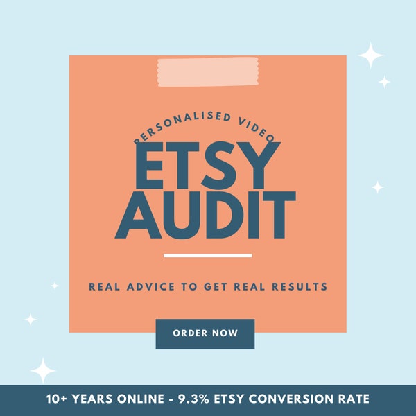 Etsy Shop Audit, Etsy Coaching, How to grow Etsy shop
