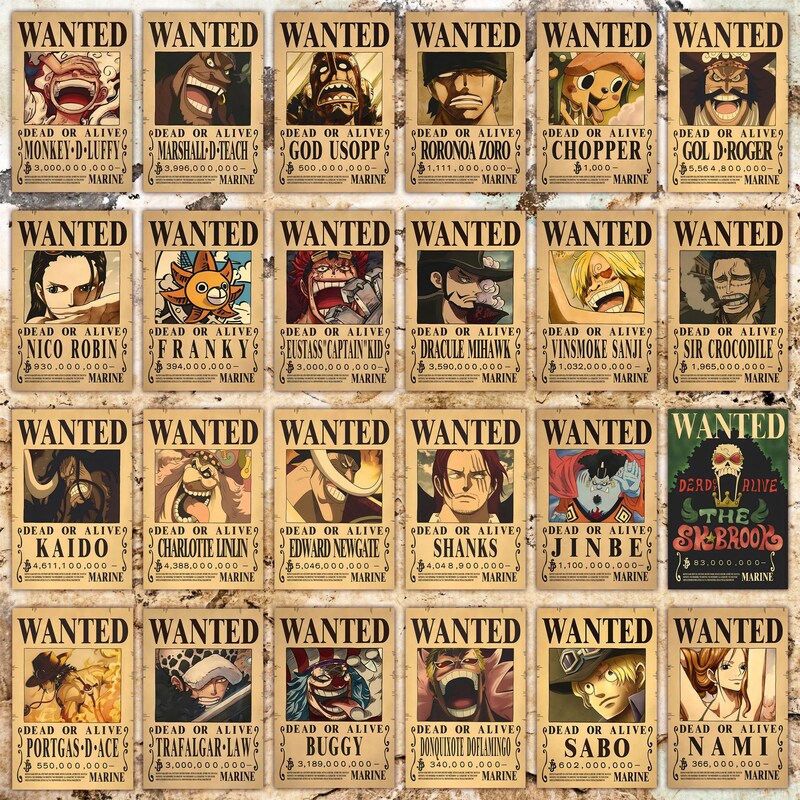 One Piece Bounty Poster Etsy