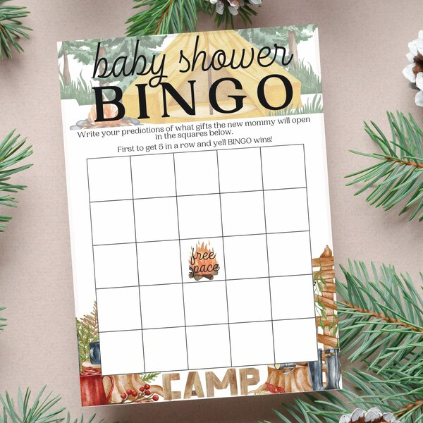 Baby Shower Bingo Etsy
