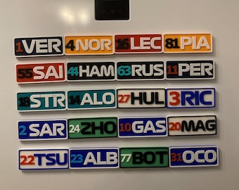 F1 Drivers Decorative Fridge Magnet