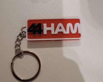 Customizable F1 type key ring