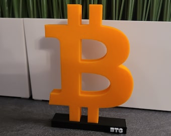Bitcoin statue for office decoration 3D printing