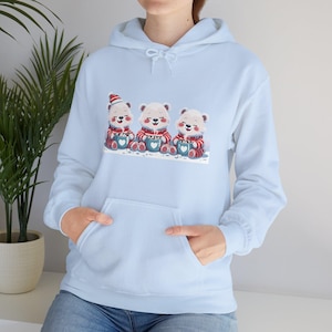 Cozy Panda Christmas Hoodie: Unisex Holiday Sweatshirt