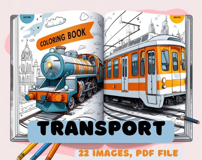 Printable Transport Coloring Pages | 22 Vehicles & Transportation ...