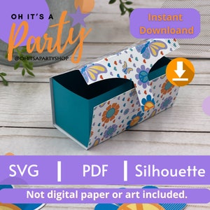 Ferrero Mini Box SVG Template, Candy Box template, Favor Bag SVG, Cricut Cut Files, Silhouette Cut Files, Chocolates box file, Gift box