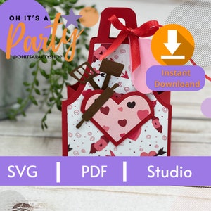 Modello SVG di Grembiule Favor Box, Modello di scatola di grembiule, Favor Box SVG, Sacchetto di bomboniere SVG, File di taglio Cricut, File di taglio Sihouette,