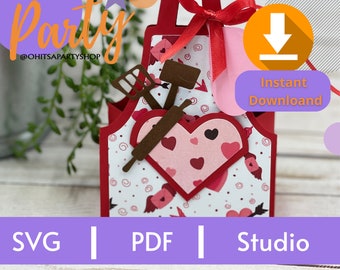 Apron Favor Box SVG Template: Cricut & Silhouette Cut Files (Digital Download)