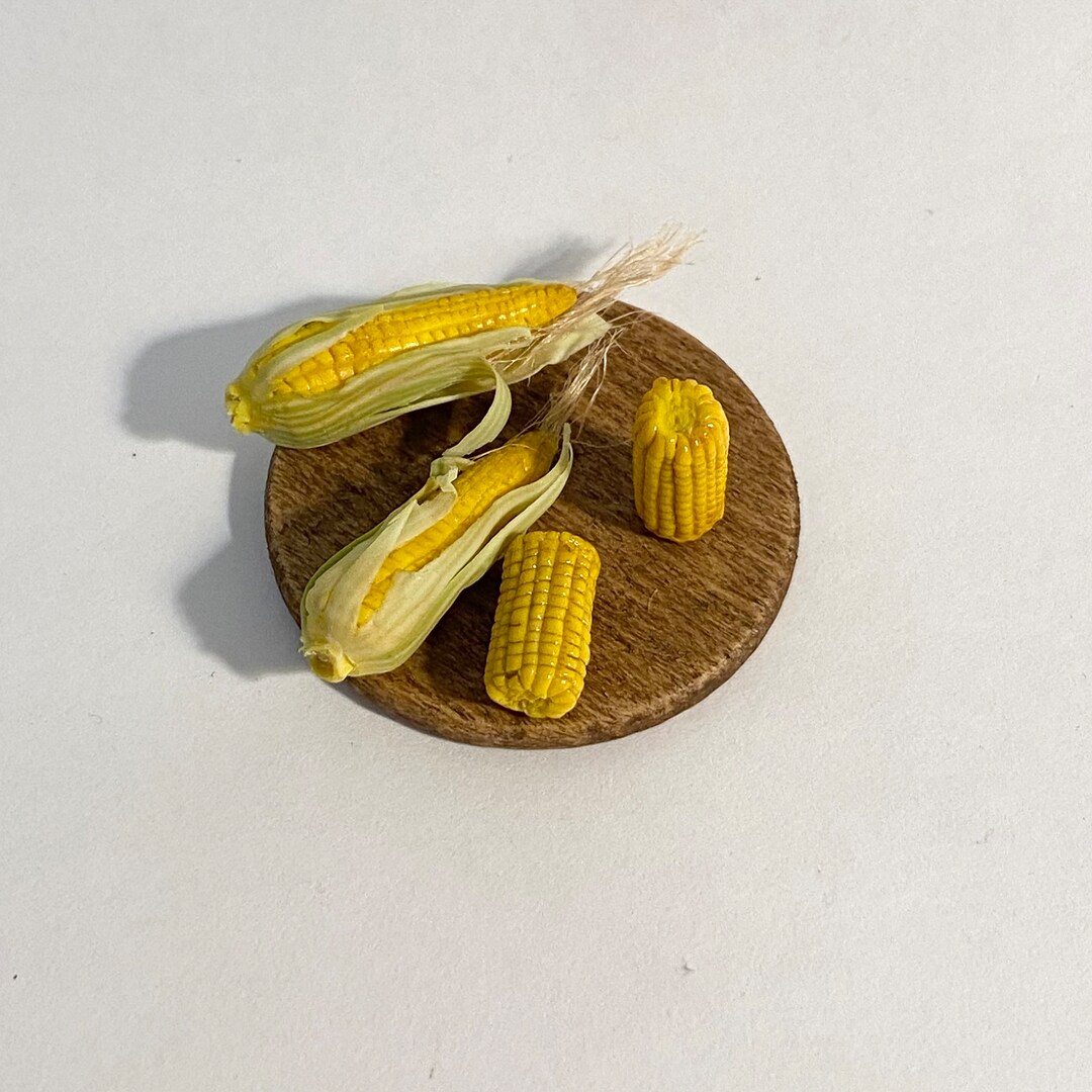 Corn Set 112 Scale, Dollhouse, Diorama, Miniature, Dollhouse Furniture