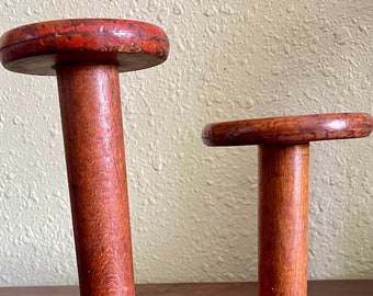 Vintage Wooden Textile Spools