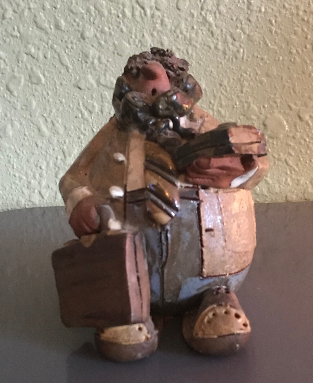 1990 Signed Sara Meadows Salesman Balloon People Etsy