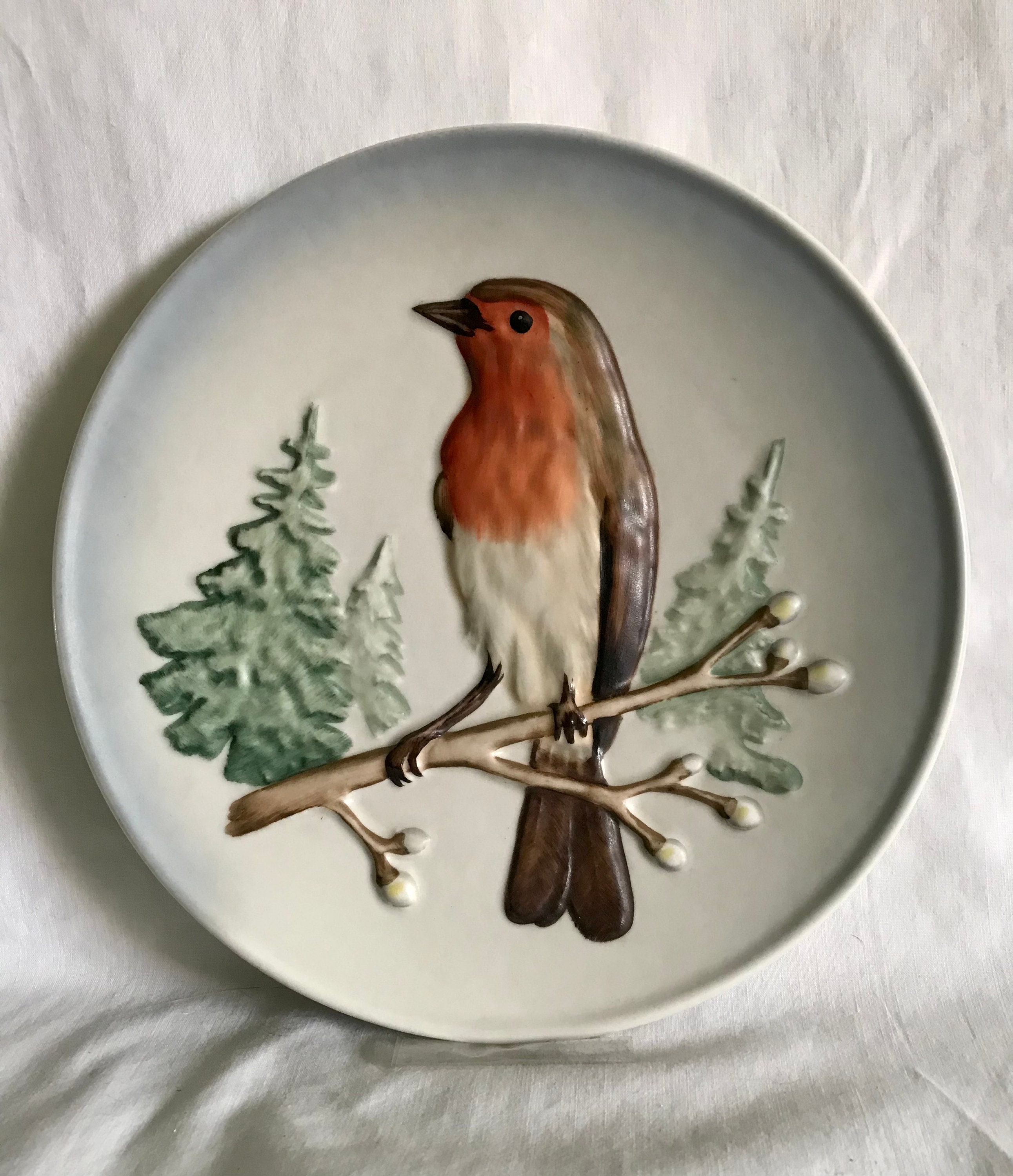 1973 Robin Plate by Goebel - Etsy