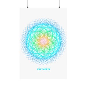 Sacred Frequency Art Posters // Oscilloscope Visualizations of Sacred Ratios