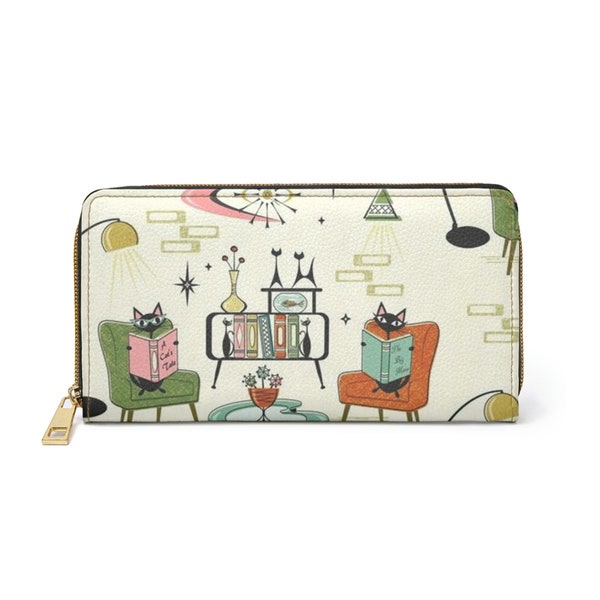 Cozy Cats' Den Wallet - Perfect Gift for Cat-Loving Women - Soft & Stylish, A Purr-fect Gift for Cat-Loving Women
