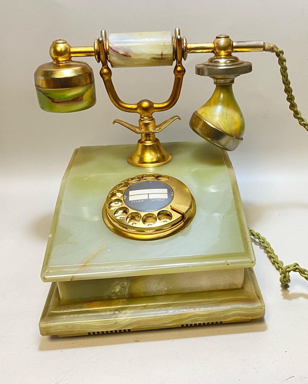Antique Marble Telephone Etsy