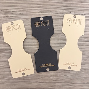 Custom Fold Over Tags- Personalized Product Hanging Cards-Display Card-Jewelry-Necklaces-Bracelets-Hairbands-Scrunchies-Self Adhesive option