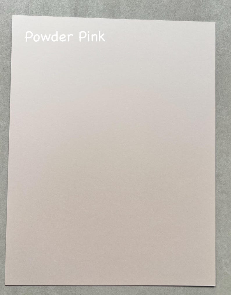 Cartulina (muestra o 10 hojas), 300 g/m². Para Cricut, tarjetas, scrapbooking, manualidades y más. 8,5 x 11 o 8,5 x 5,5 8.5x11Powder/10shts