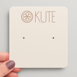 2"x2" Custom earring cards -Personalized earring cards- Display Cards - Tags- Labels - Jewelry packaging cards - Cuff cards with your logo