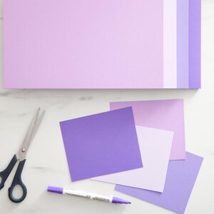 Cartulina (muestra o 10 hojas), 300 g/m². Para Cricut, tarjetas, scrapbooking, manualidades y más. 8,5 x 11 o 8,5 x 5,5 imagen 7