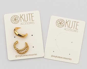 2x2.5 or 2x3 Custom earring cards-Personalized earring card-Display Card-Tags-Jewelry card-Scrunchies-Bows-Hair ties-Hairpin cards-your logo
