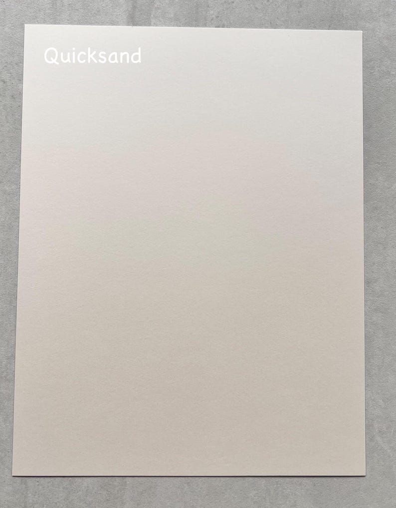 Cartulina (muestra o 10 hojas), 300 g/m². Para Cricut, tarjetas, scrapbooking, manualidades y más. 8,5 x 11 o 8,5 x 5,5 8.5x11Quicksand/10sh